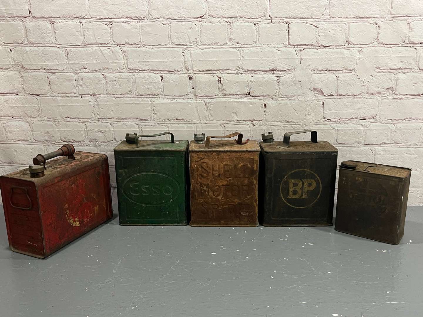 <p>Three, Two Gallon Fuel Cans Etc</p>