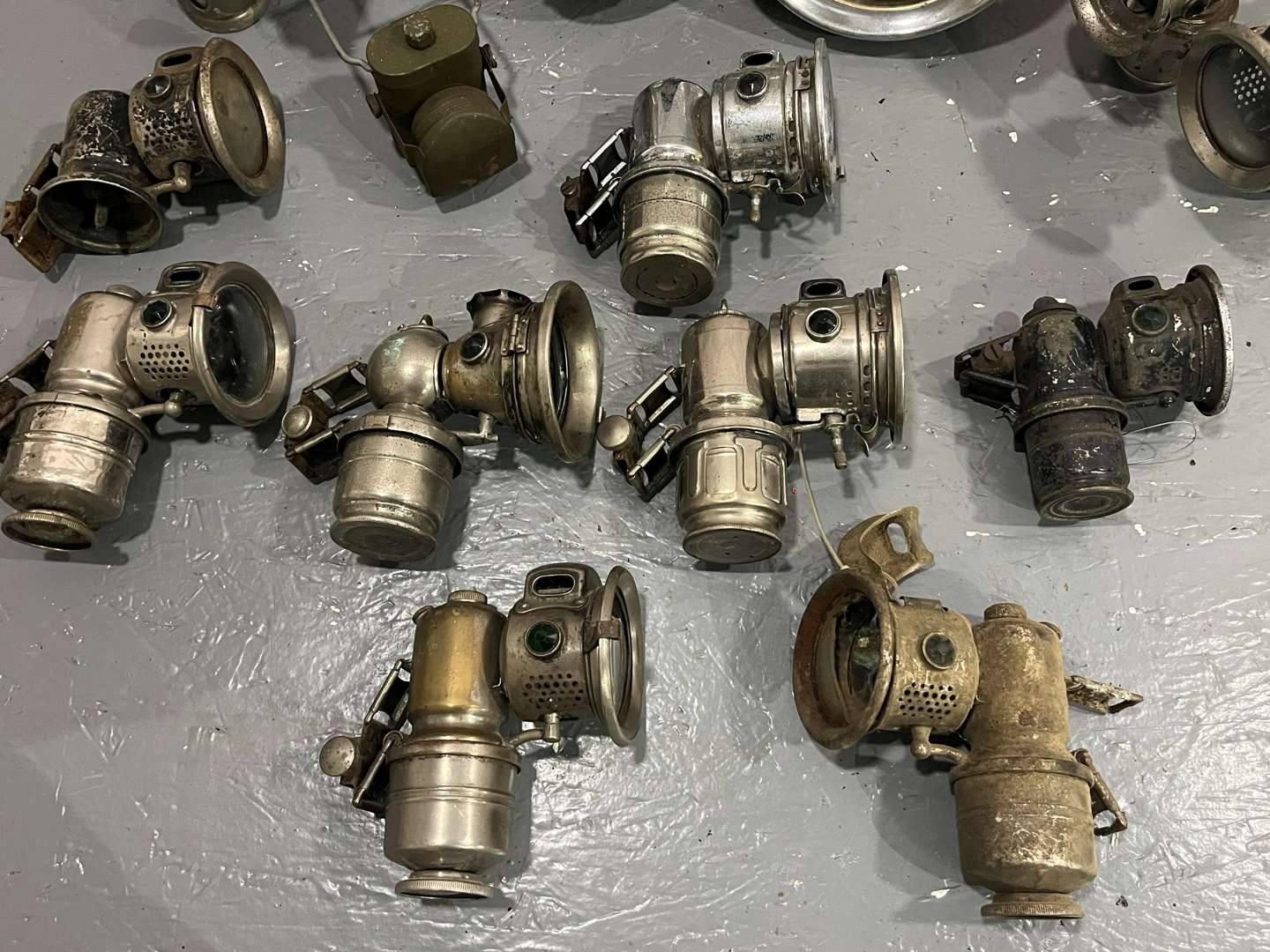 <p>Large Quantity of Carbide Bicycle Lamps</p>