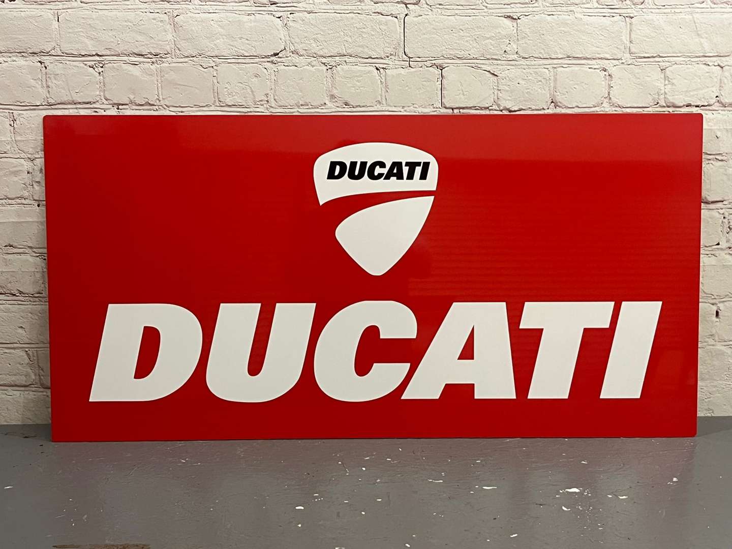 <p>Ducati Emblem Modern Metal Sign</p>