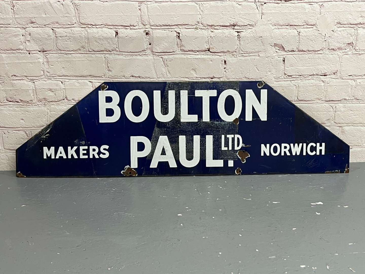 <p>Boulton & Paul of Norwich Enamel Sign</p>