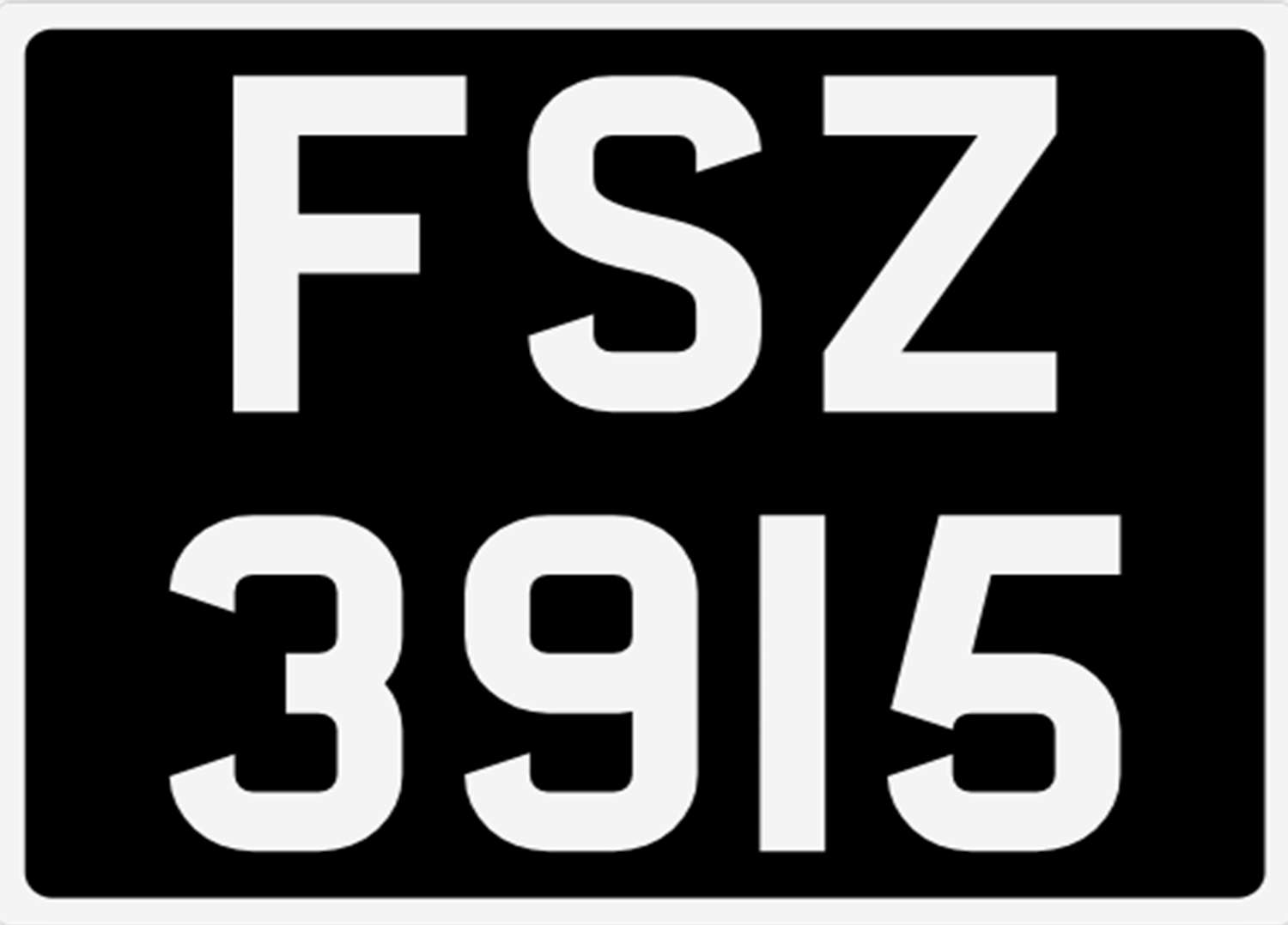 <p>&nbsp; FSZ 3915 Registration Number&nbsp;</p>