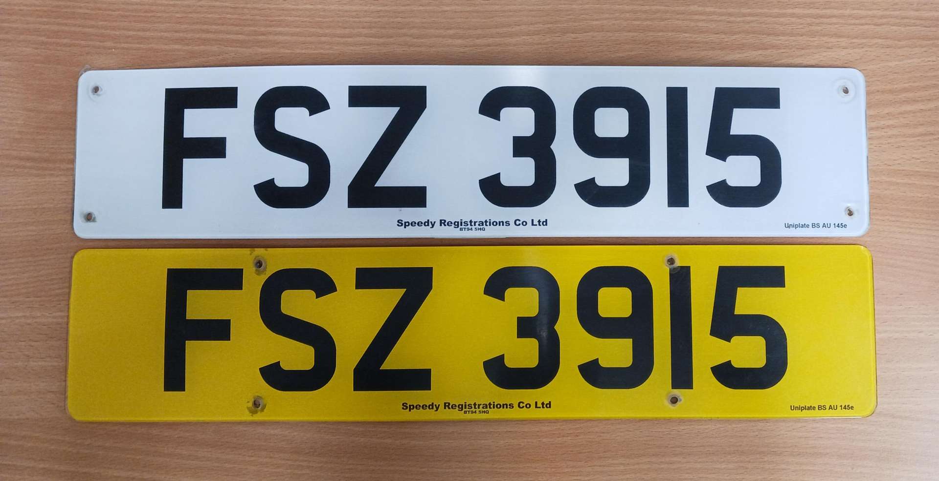 <p>&nbsp; FSZ 3915 Registration Number&nbsp;</p>