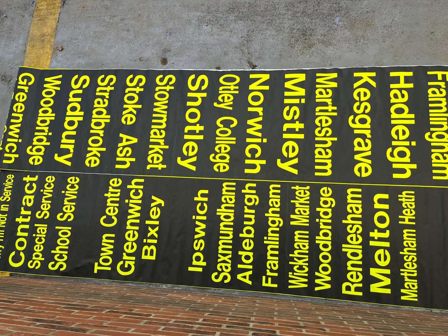 <p>Two Norfolk/Suffolk Interest Buses Destination Rolls</p>