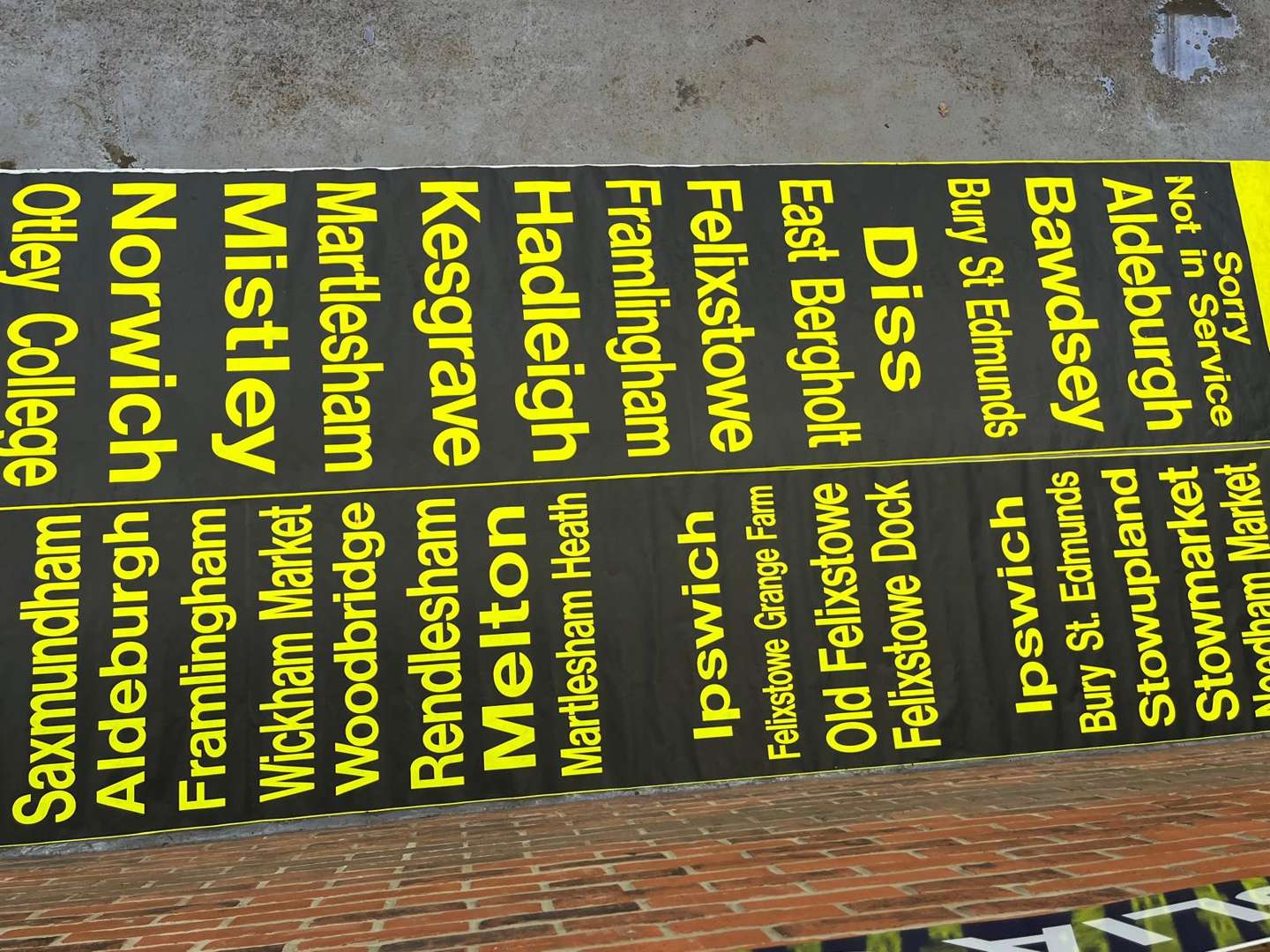 <p>Two Norfolk/Suffolk Interest Buses Destination Rolls</p>