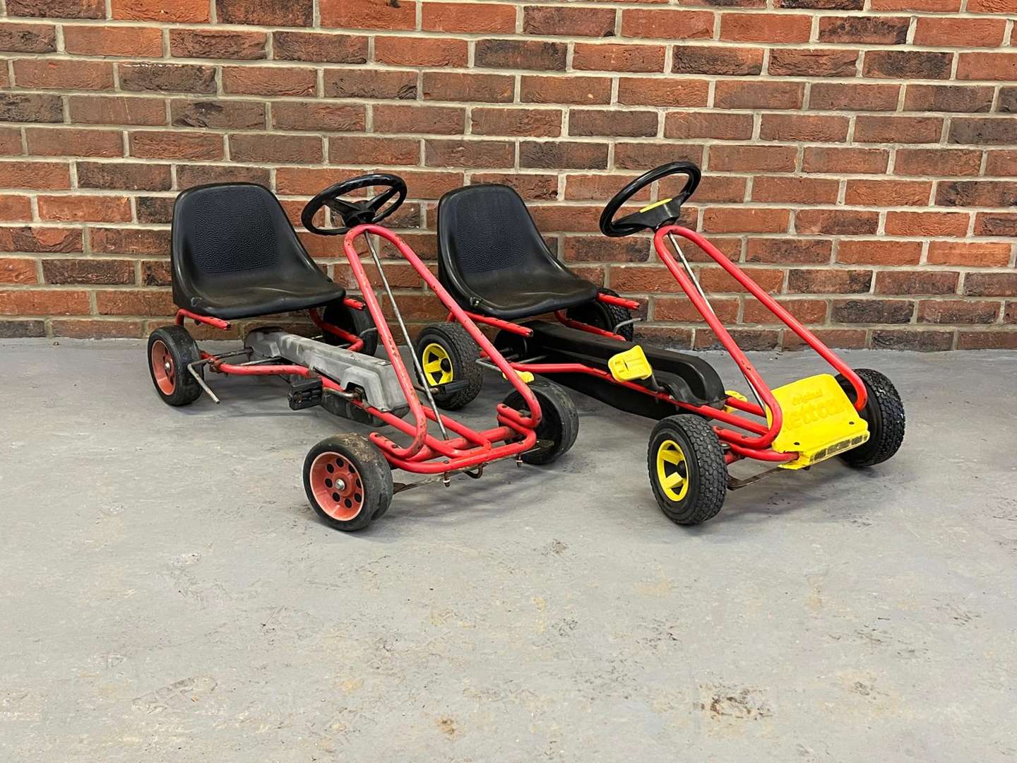 <p>Two Kettler Go Karts and Tricycle (3)</p>