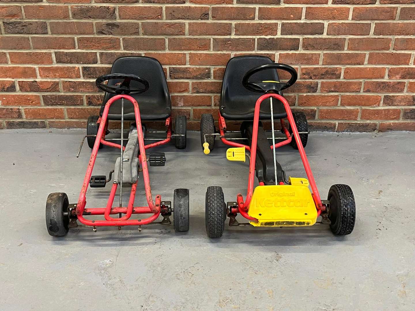 <p>Two Kettler Go Karts and Tricycle (3)</p>