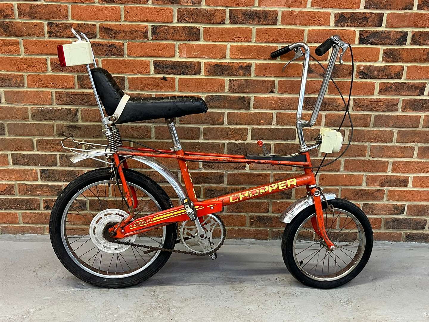 <p>MkII Raleigh Chopper With Original Ever Ready Battery Lights</p>