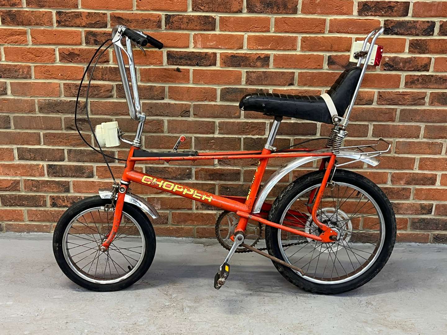 <p>MkII Raleigh Chopper With Original Ever Ready Battery Lights</p>