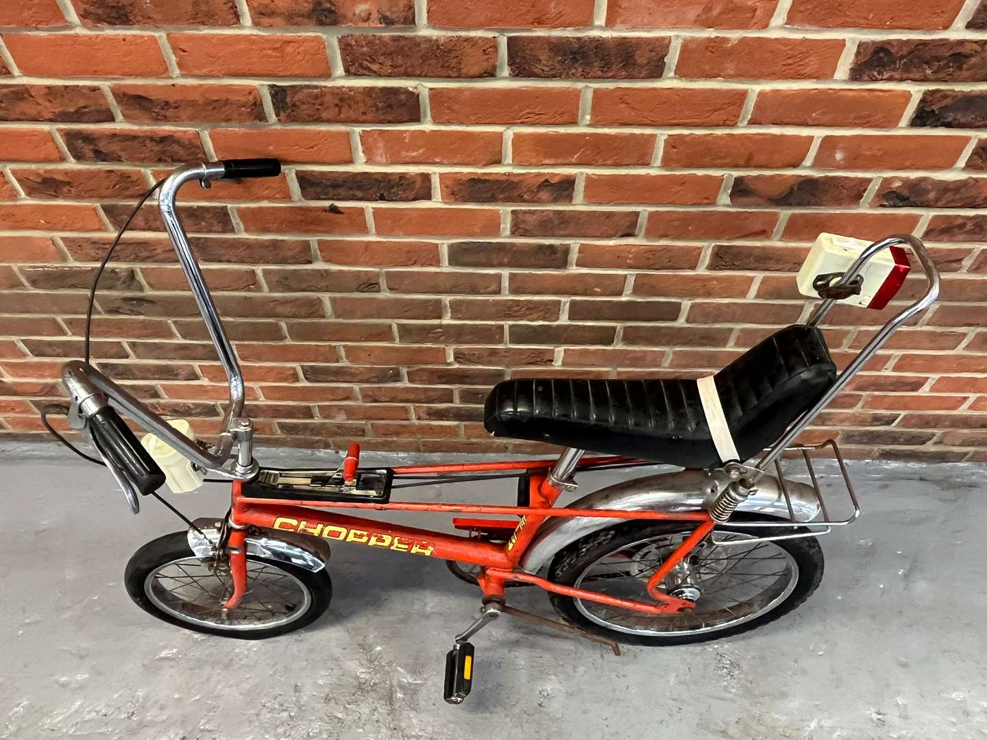 <p>MkII Raleigh Chopper With Original Ever Ready Battery Lights</p>