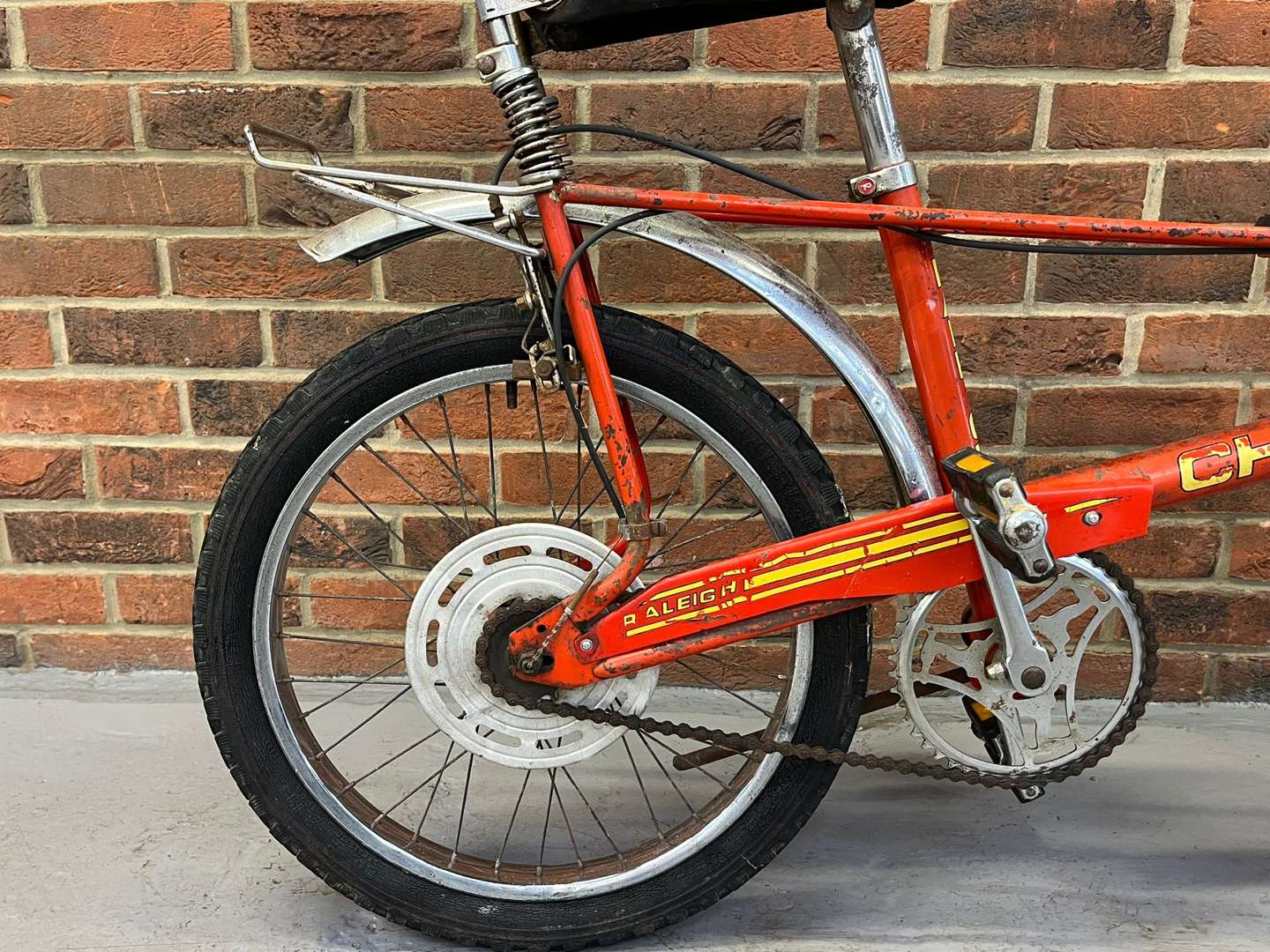 <p>MkII Raleigh Chopper With Original Ever Ready Battery Lights</p>