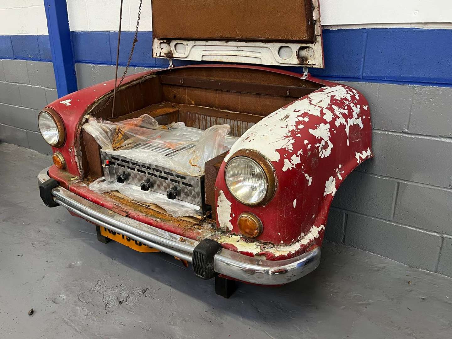 <p>Tatra Front, Converted to a BBQ</p>