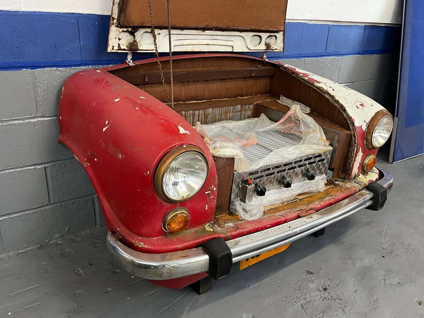 <p>Tatra Front, Converted to a BBQ</p>