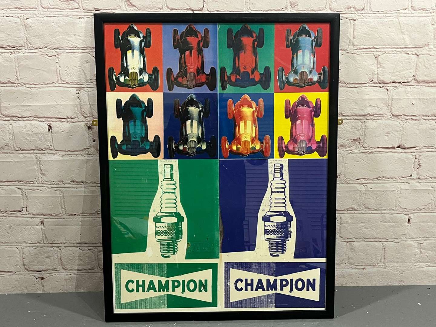 <p>Champion Spark Plug Framed Print</p>