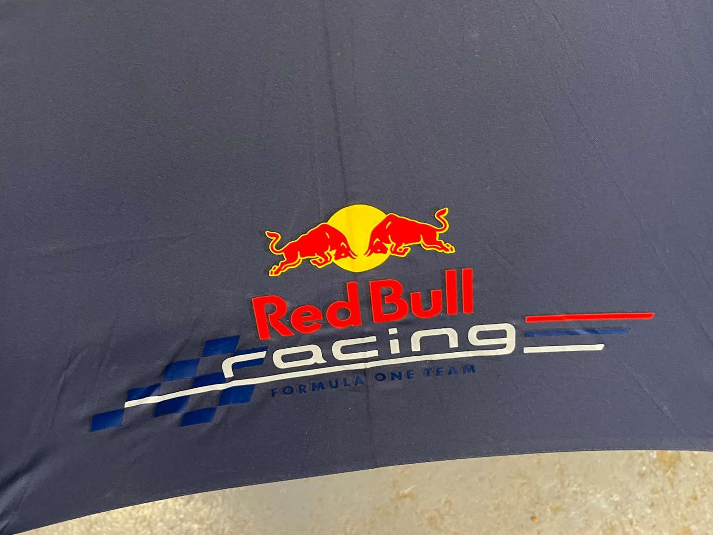 <p>Red Bull Umbrella Signed By Sebastian Vettel & Mark Webber (With COA)</p>
