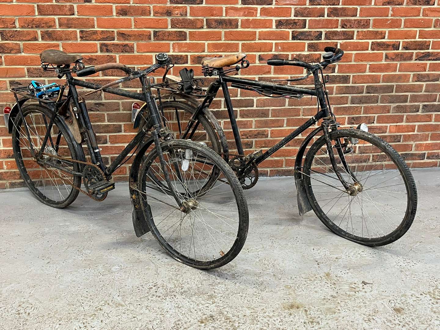 <p>Two WWII Swiss Army Bicycles (For Restoration)</p>