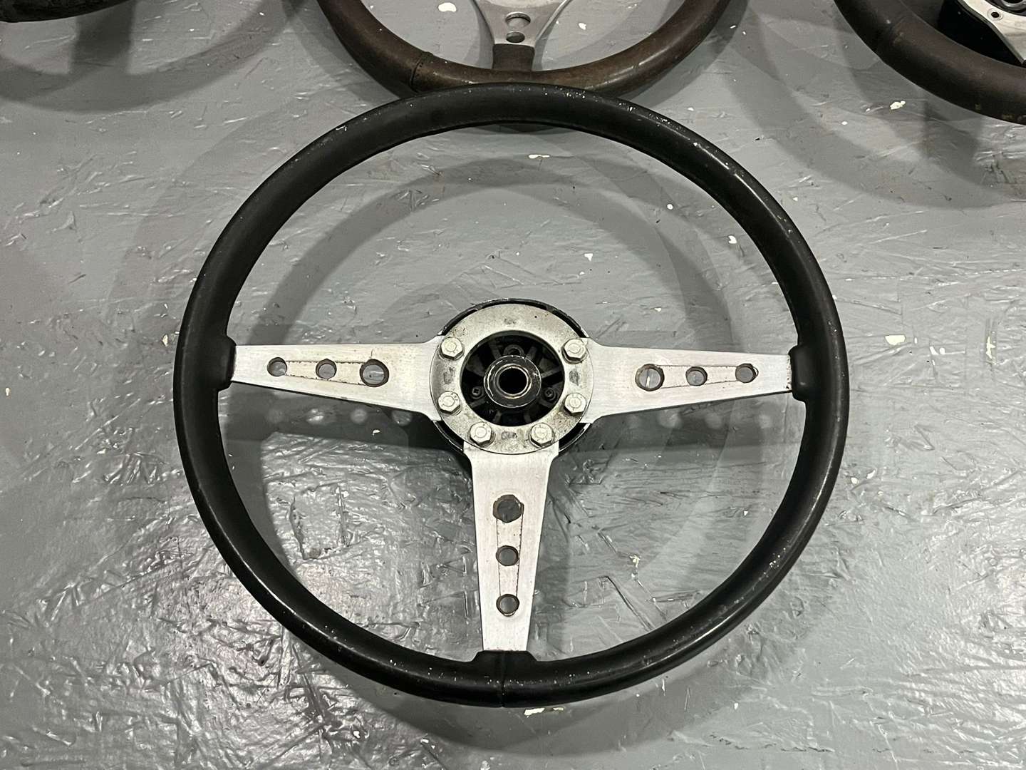 <p>Seven Classic Car Steering Wheels</p>