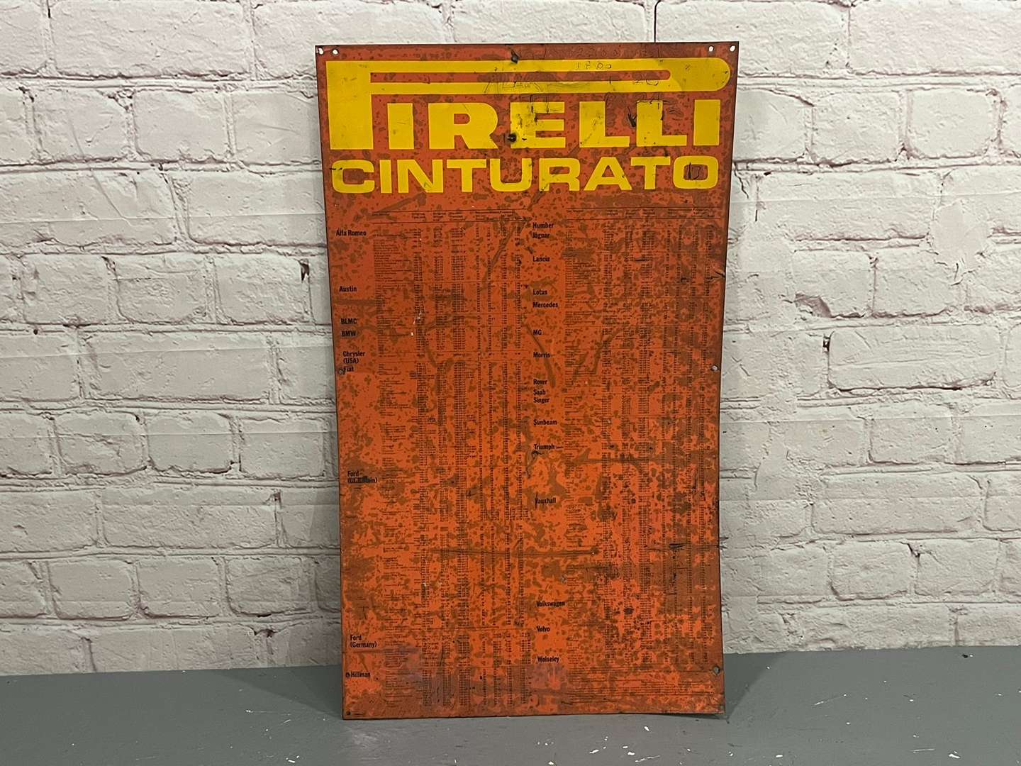 <p>Pirelli Cinturato Tin Tyre Pressure Chart</p>