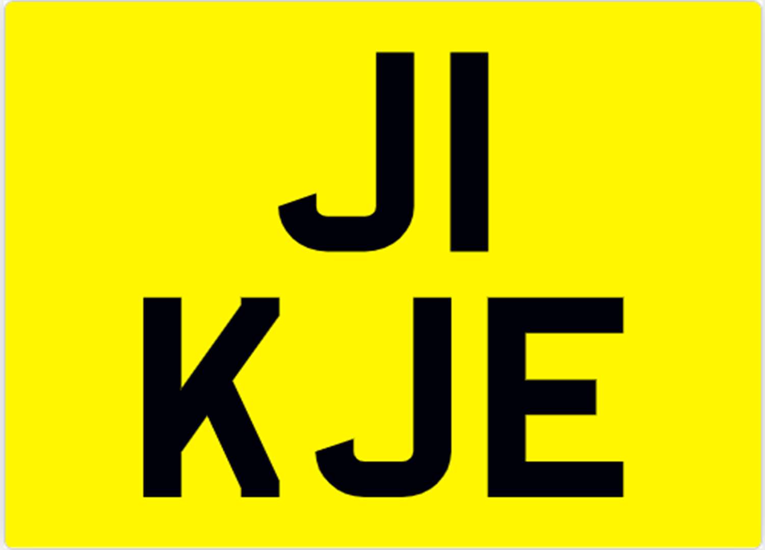 <p>&nbsp; J1 KJE Registration Number&nbsp;</p>