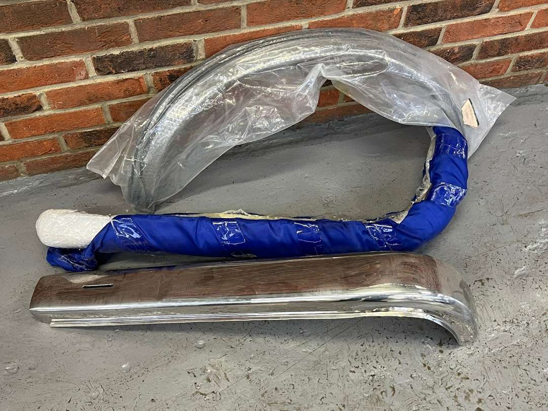 <p>Two Mercedes Bumpers and Chrome Trims</p>