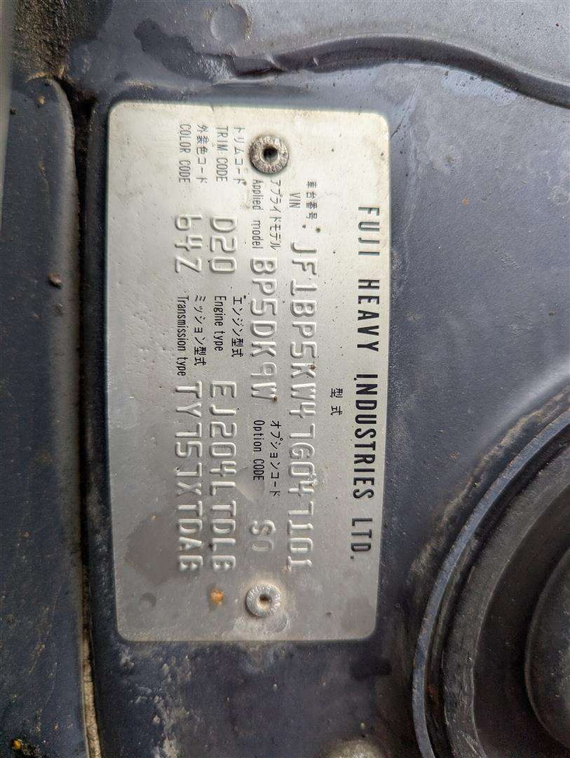 <p>2006 SUBARU LEGACY RE</p>