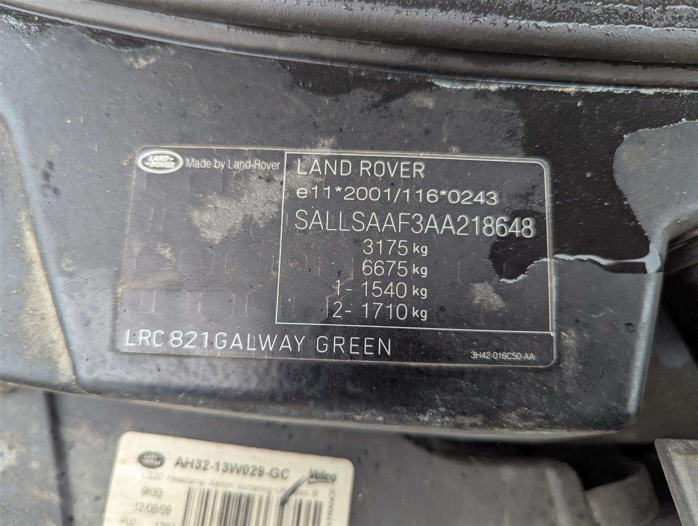 <p>2009 LAND ROVER RANGE ROVER SP HSE TDV6 AUTO</p>