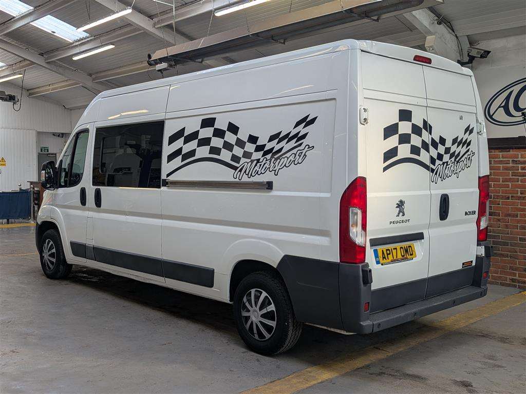 <p>2017 PEUGEOT BOXER 335 PRO L3H2 BLUE H RACE VAN</p>