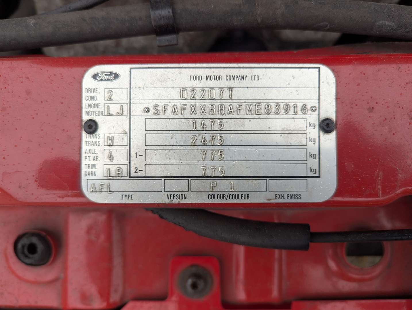 <p>1991 FORD ORION GHIA I - ONE REGISTERED OWNER FROM NEW</p>