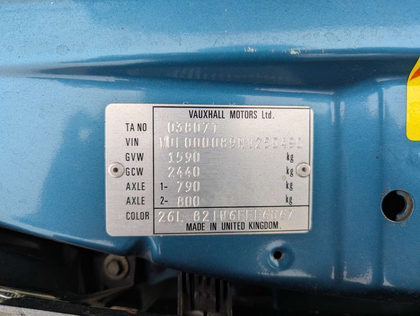 <p>1992 VAUXHALL CAVALIER AUTO</p>