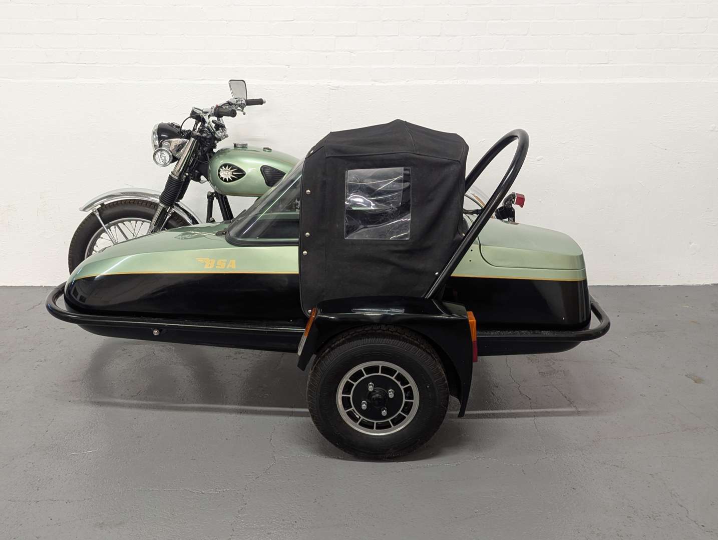 <p>1960 BSA A7 AND SIDECAR</p>