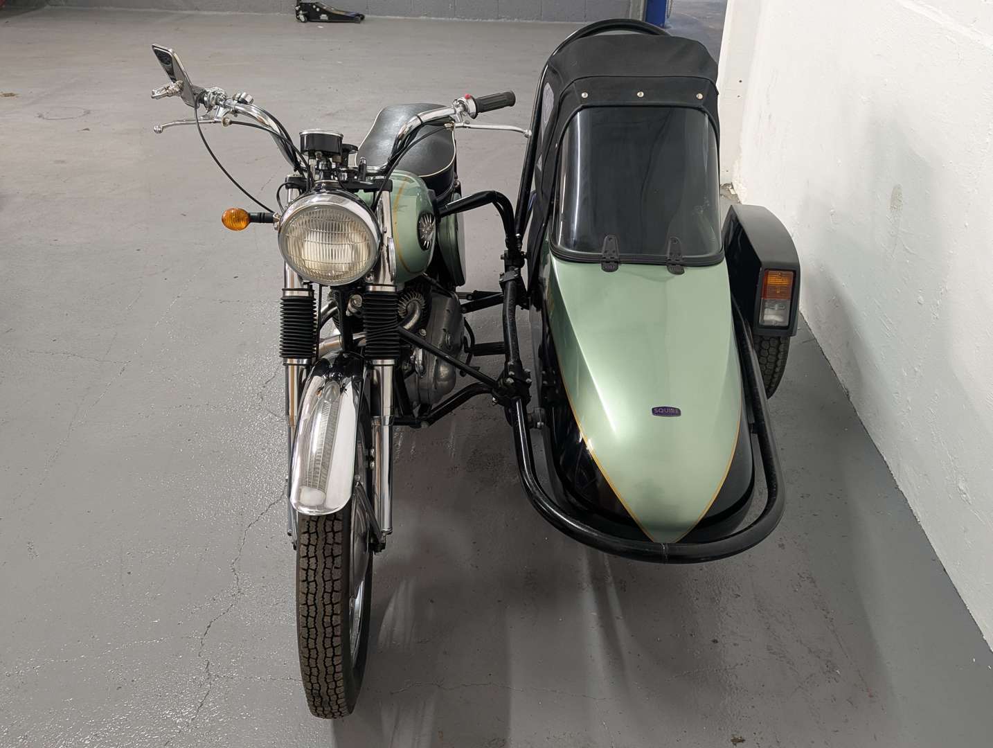 <p>1960 BSA A7 AND SIDECAR</p>