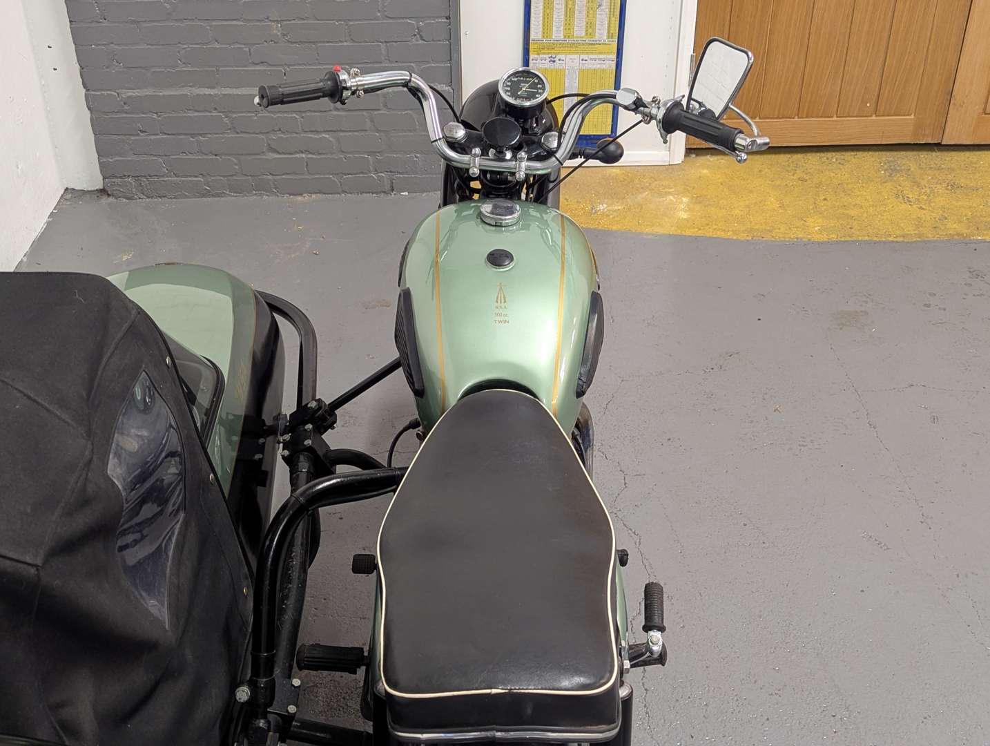 <p>1960 BSA A7 AND SIDECAR</p>