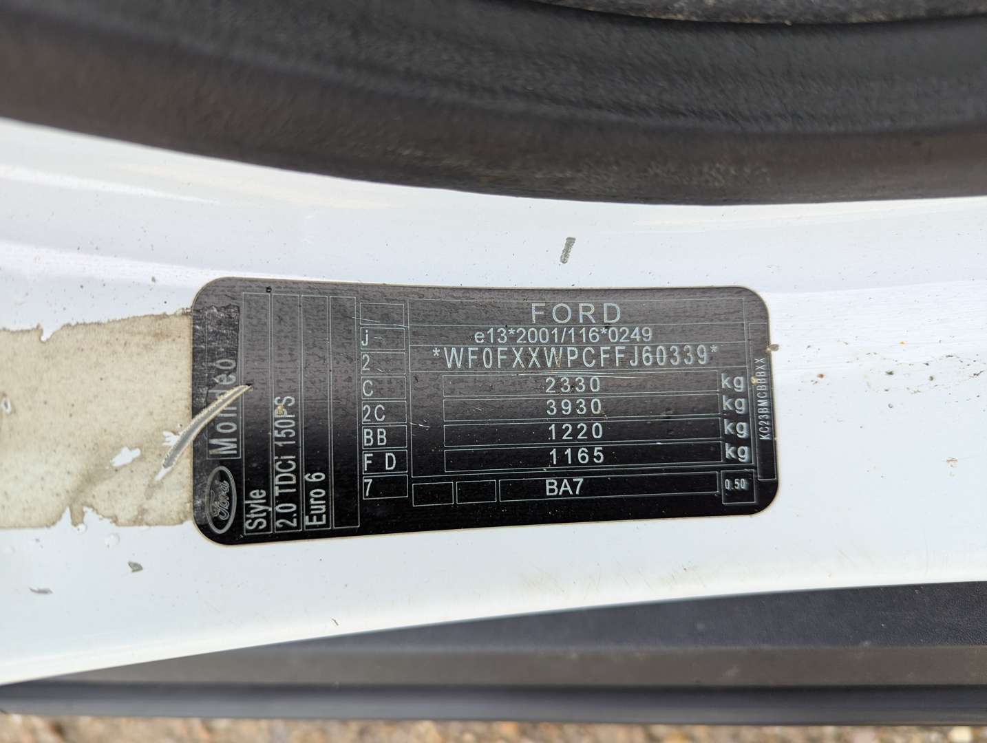 <p>2015 FORD MONDEO STYLE TDCI ESTATE</p>