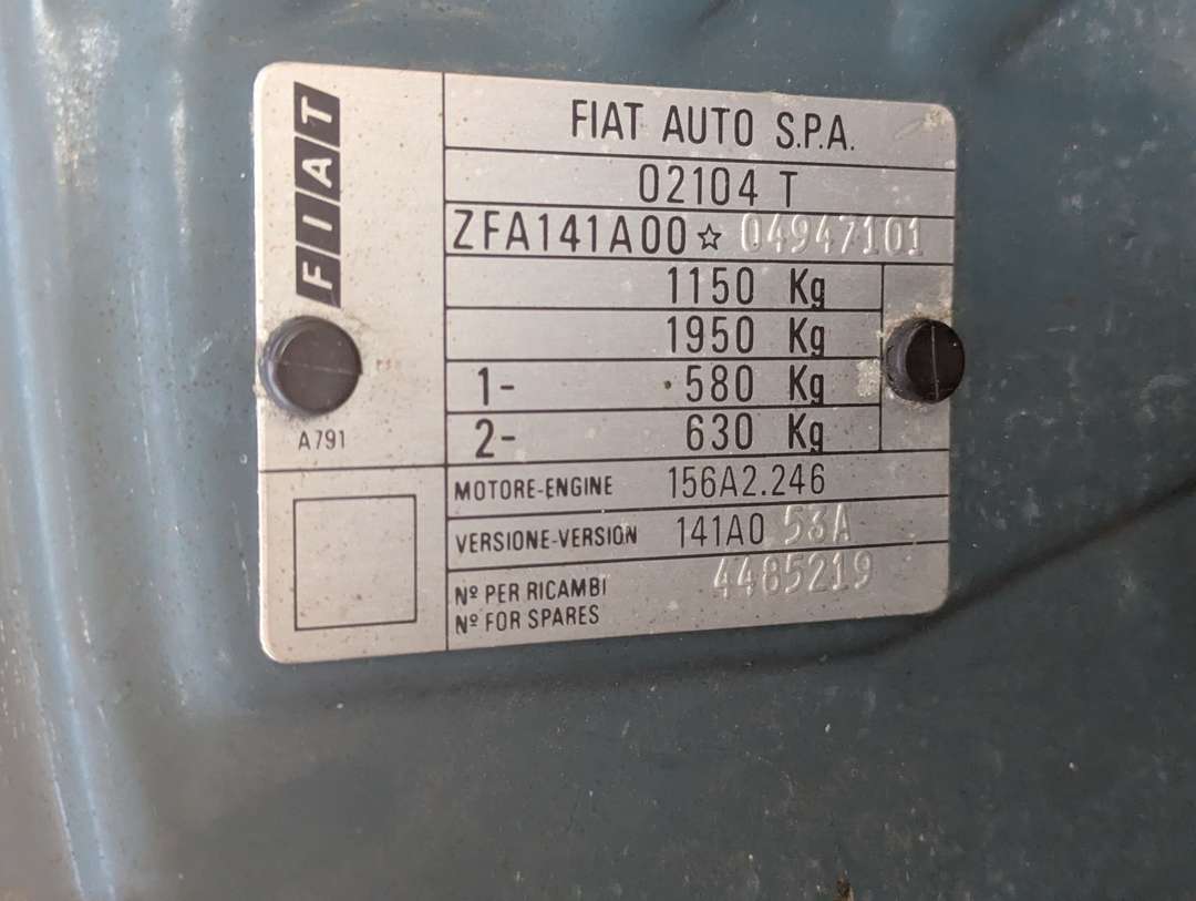 <p>1993 FIAT PANDA 1000 CLX</p>