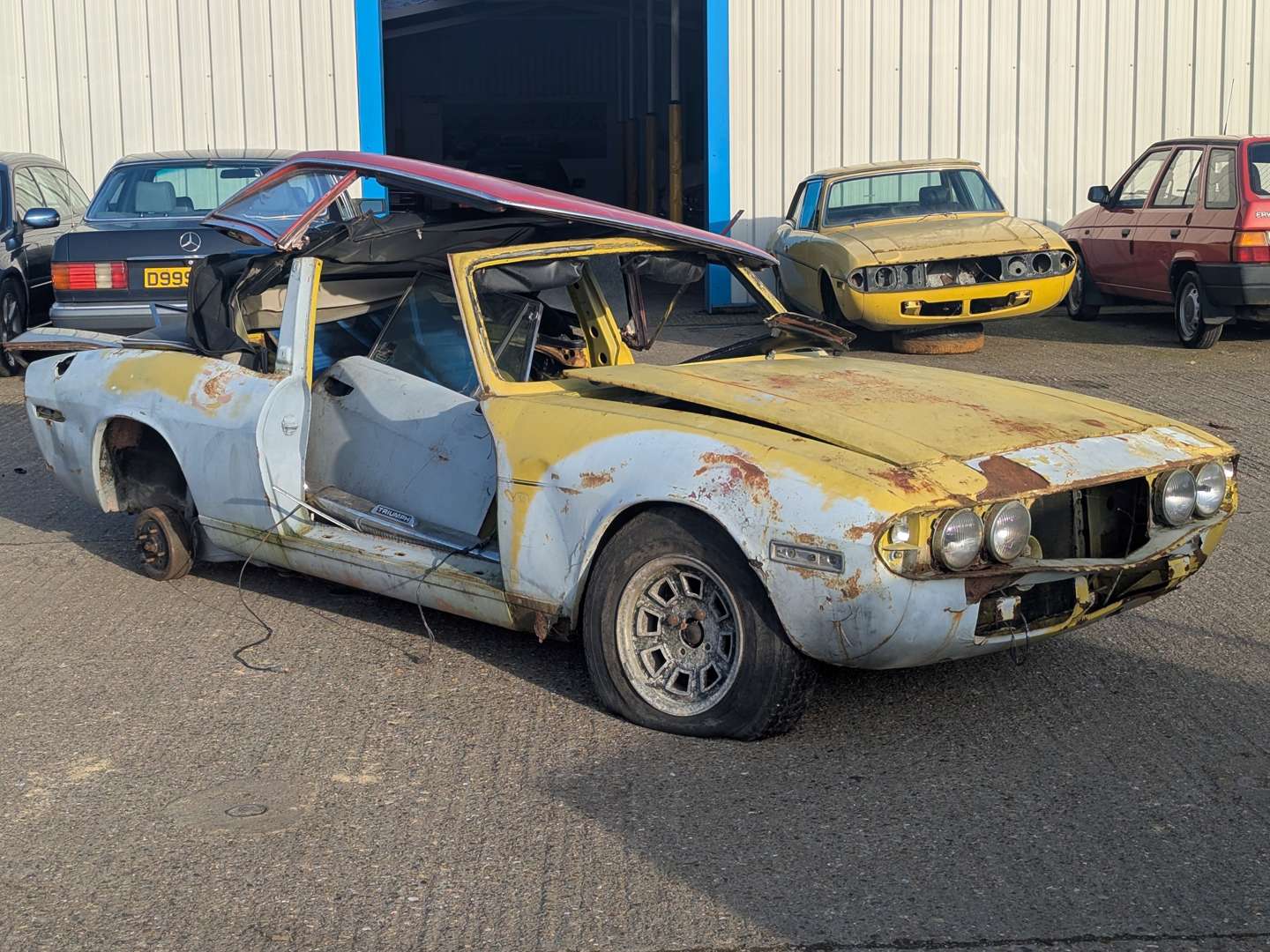 <p>PAIR OF TRIUMPH STAGS</p>