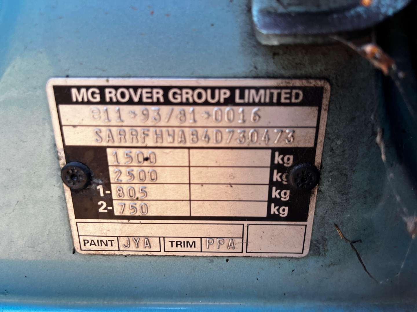 <p>2003 ROVER 25 IMPRESSION S3</p>