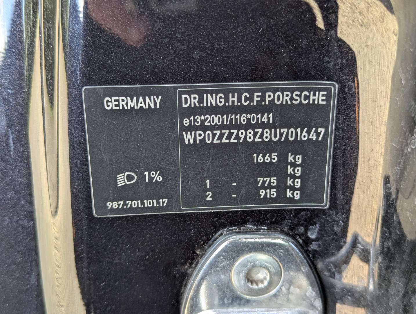 <p>2008 PORSCHE BOXSTER TIPTRONIC 2.7 S (987)</p>