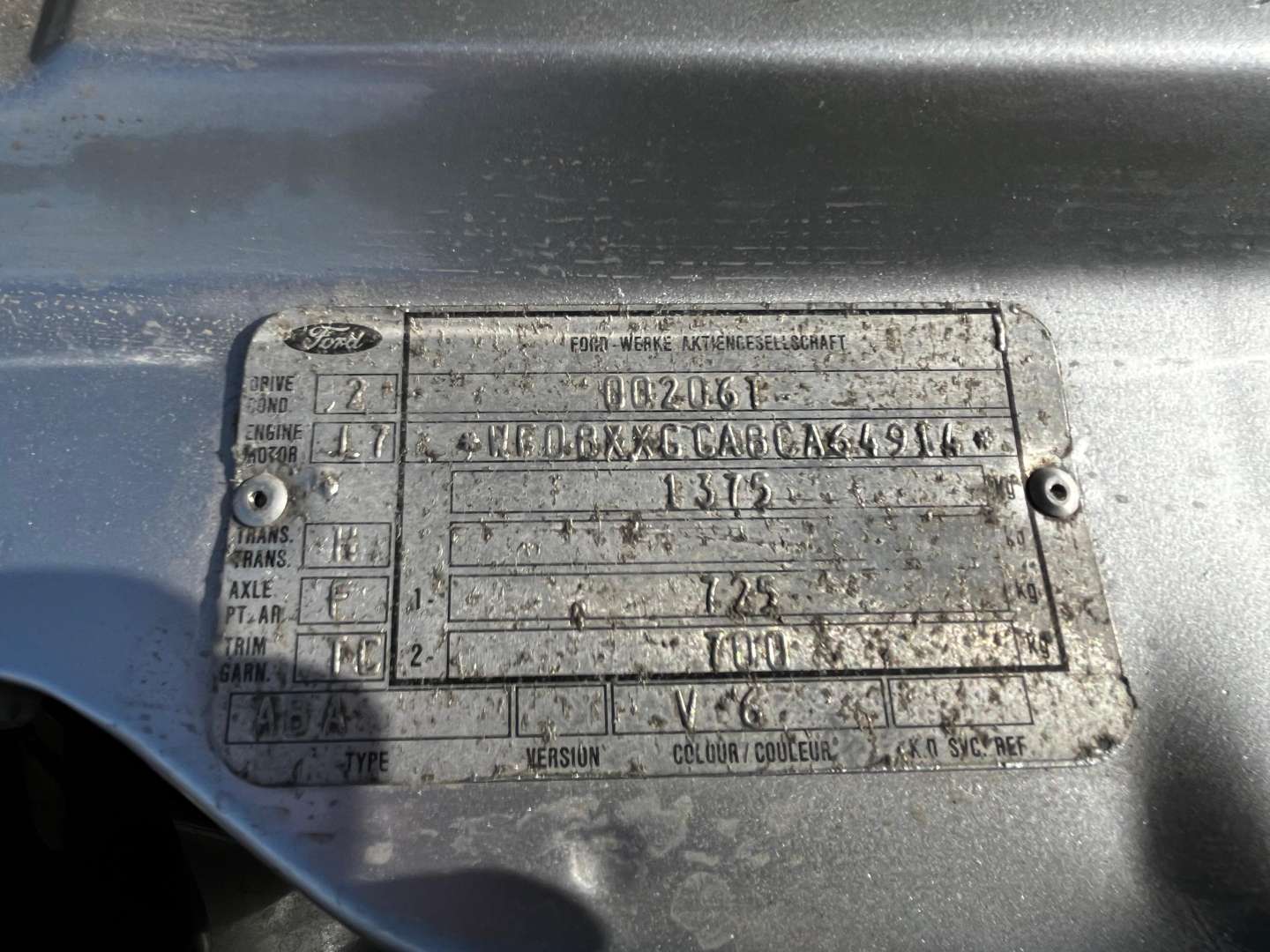 <p>1982 FORD ESCORT RS 1600I</p>