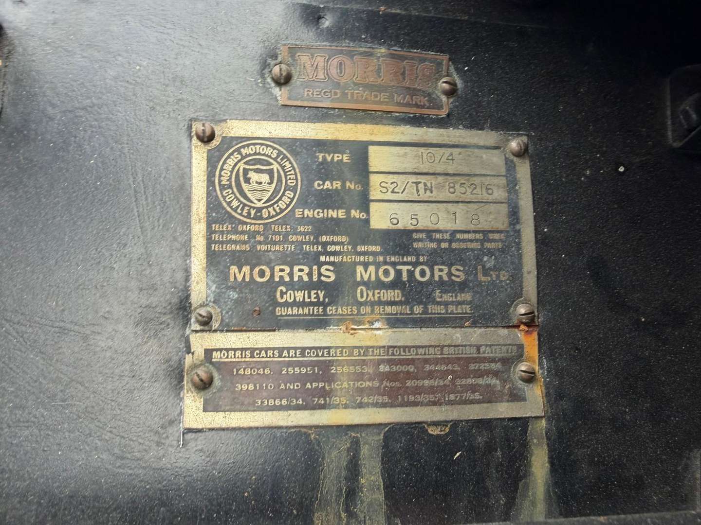 <p>1936 MORRIS 10</p>