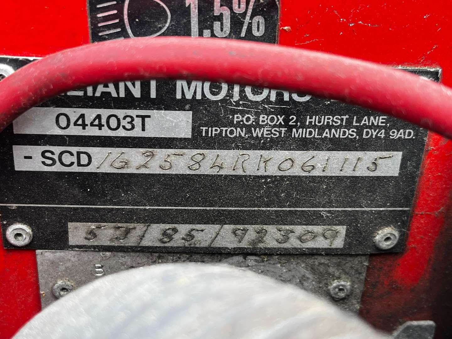 <p>1995 RELIANT ROBIN LX</p>