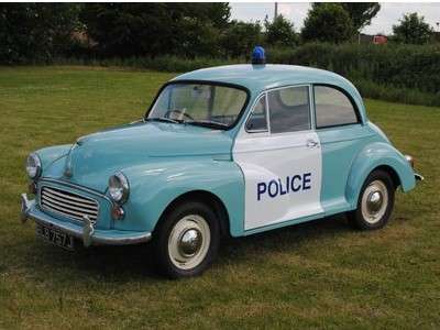 <p>1971 MORRIS MINOR POLICE CAR</p>