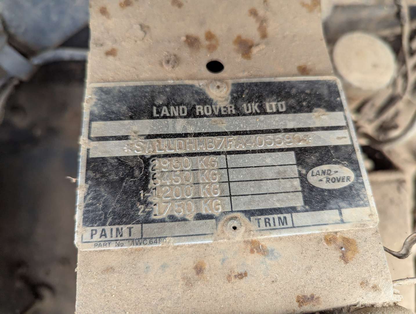 <p>1989 LAND ROVER ONE TEN COUNTY D TURBO</p>