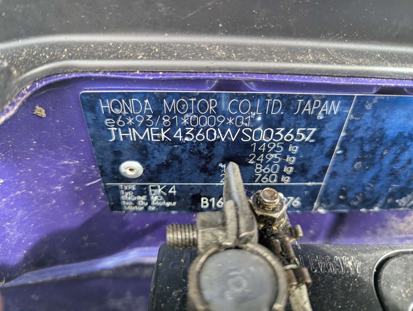 <p>1999 HONDA CIVIC VTI-S EK4</p>