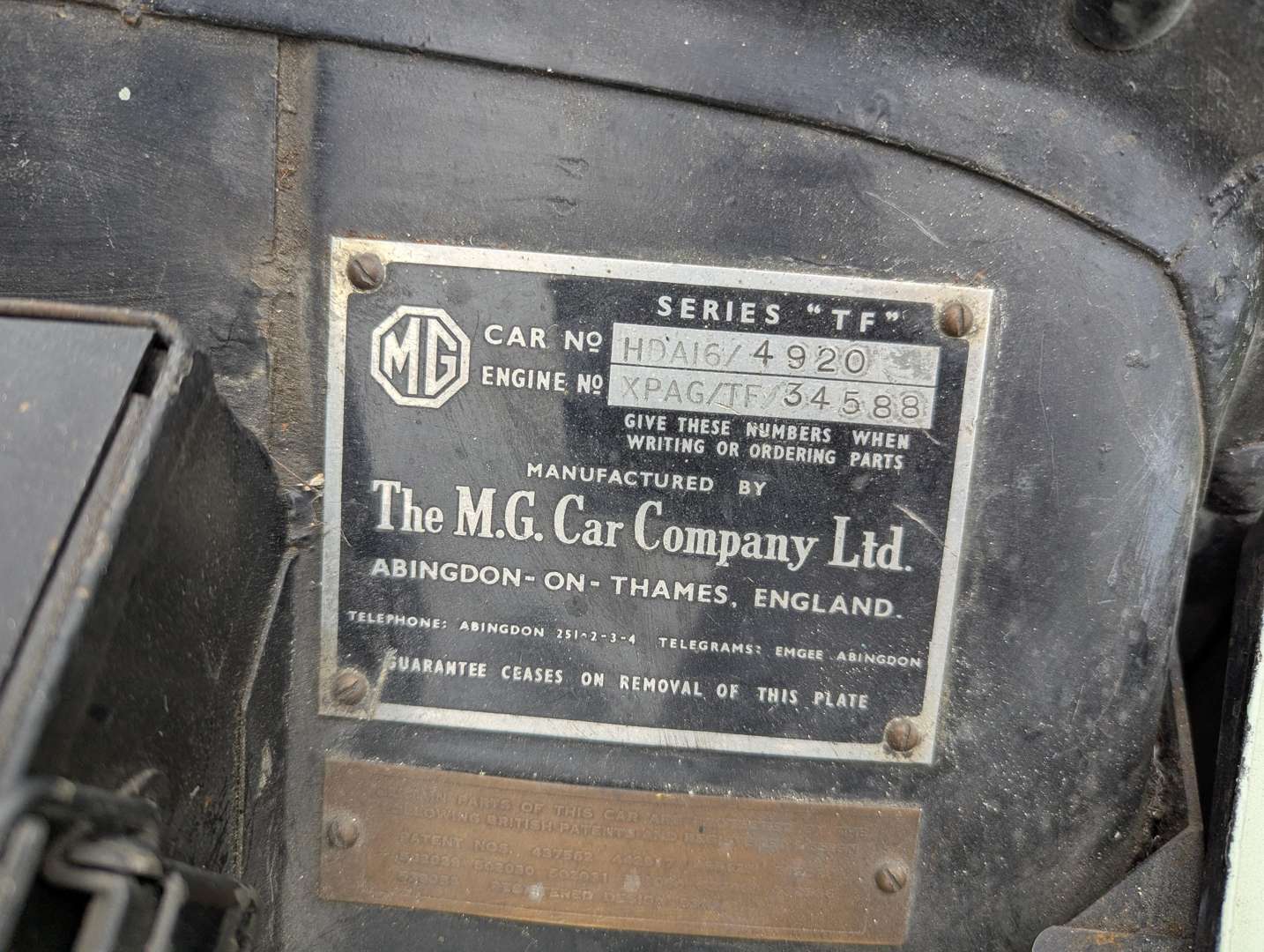 <p>1954 MG TF</p>