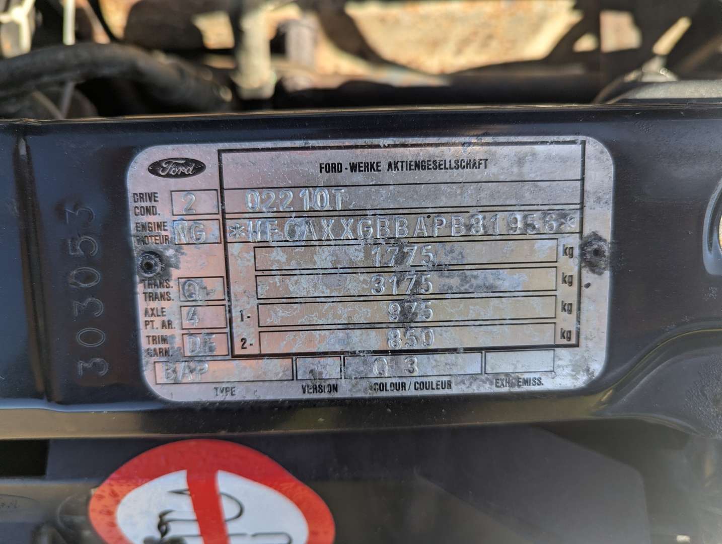 <p>1993 FORD MONDEO 2.0 GHIA</p>