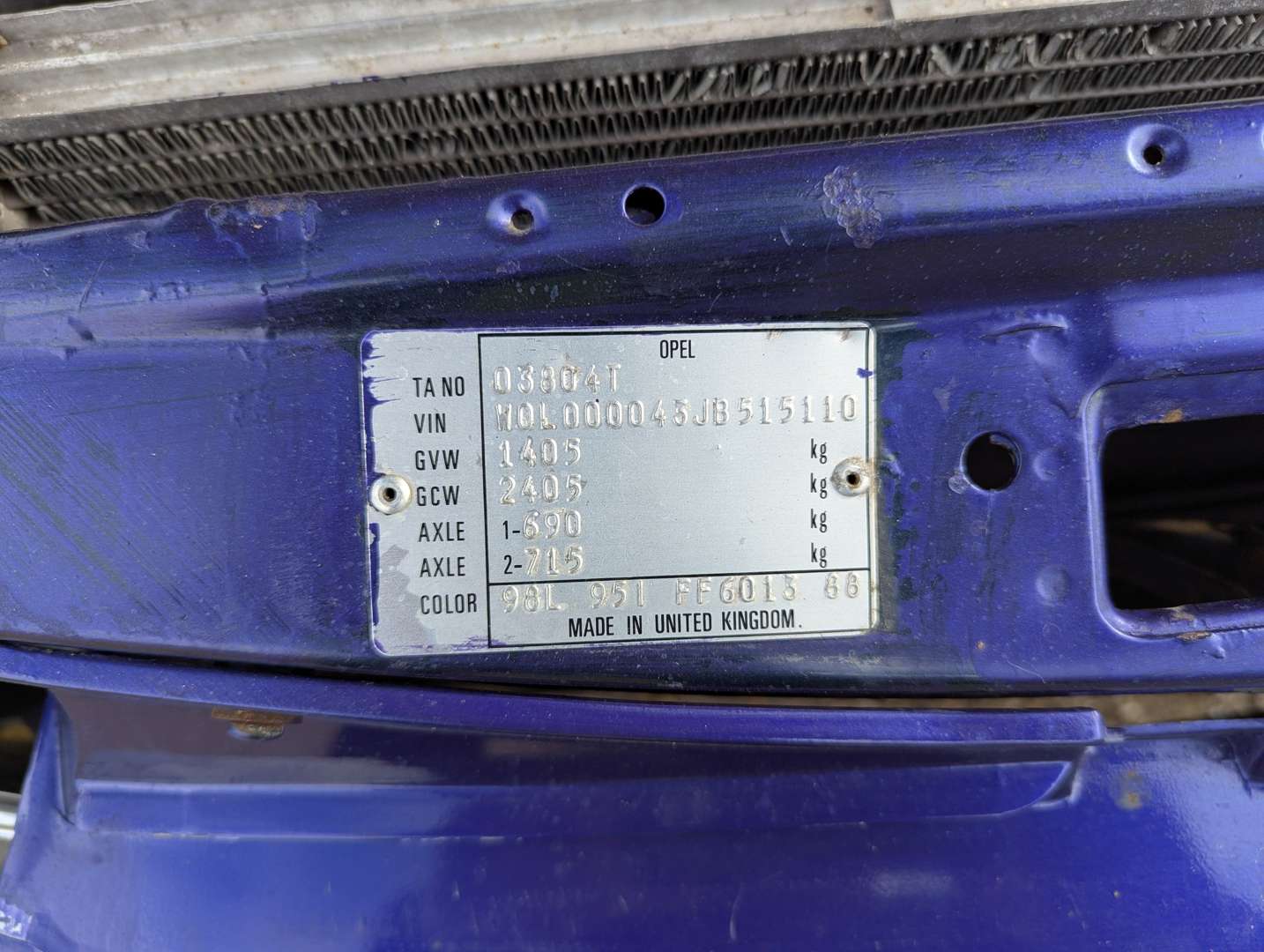 <p>1989 VAUXHALL ASTRA CONVERTIBLE</p>