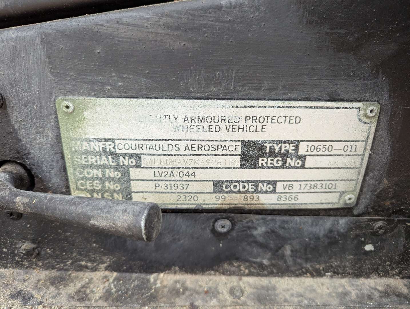 <p>1993 LAND ROVER 110 VPK ‘SNATCH’</p>