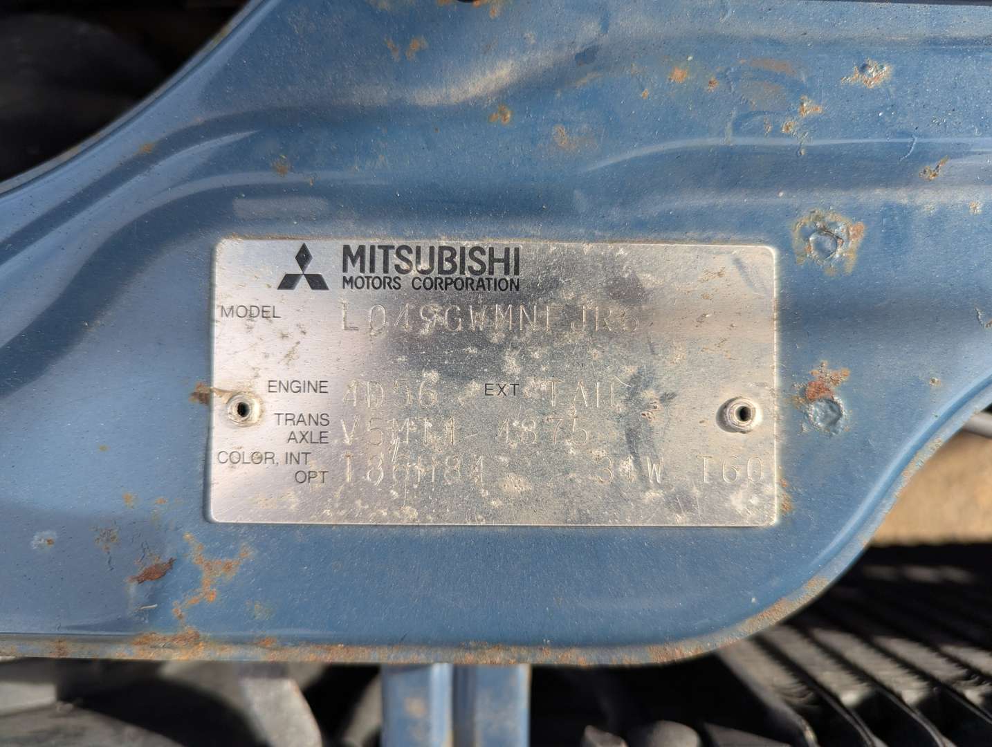 <p>1990 MITSUBISHI SHOGUN HARDTOP D</p>