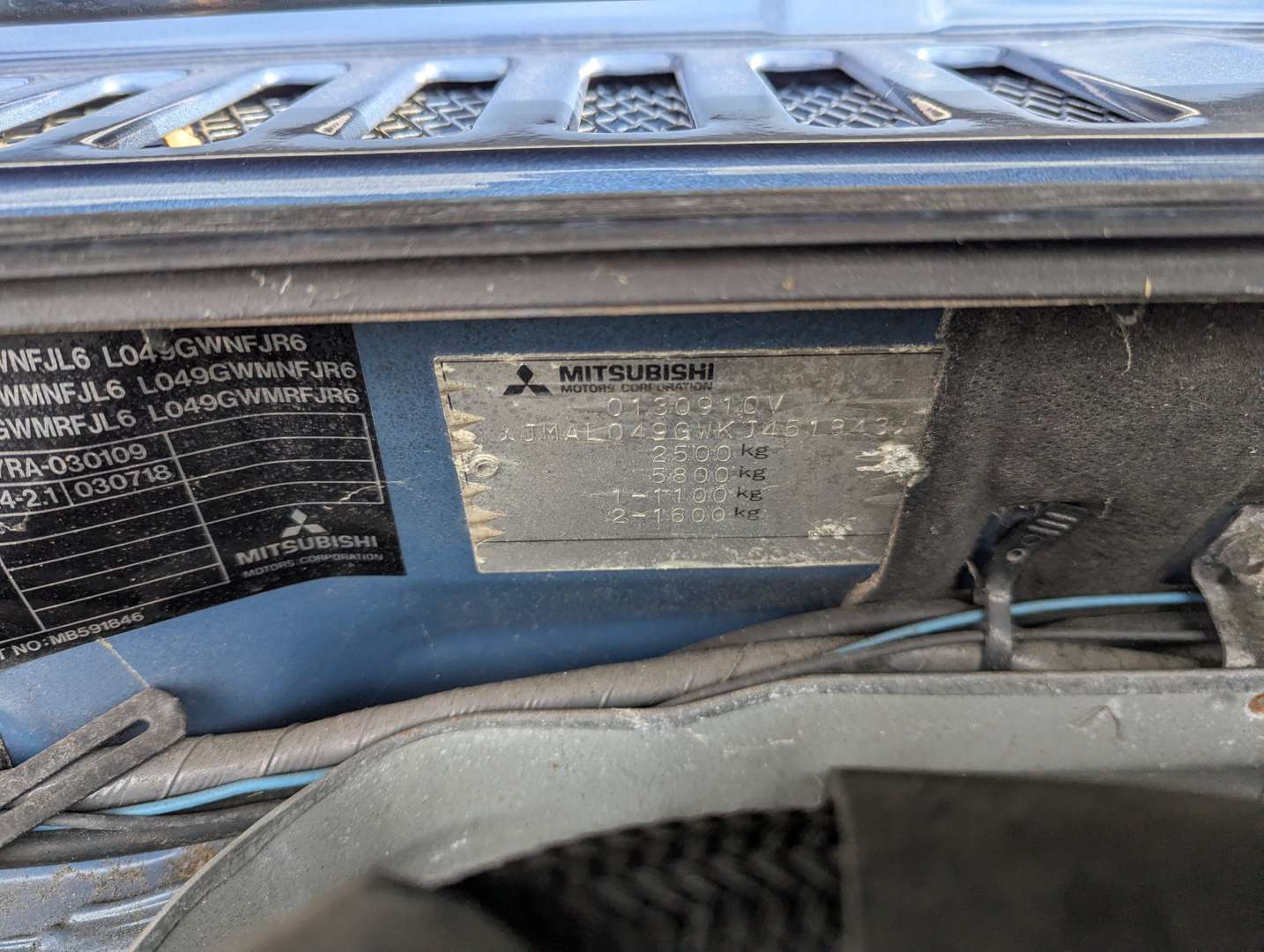 <p>1990 MITSUBISHI SHOGUN HARDTOP D</p>