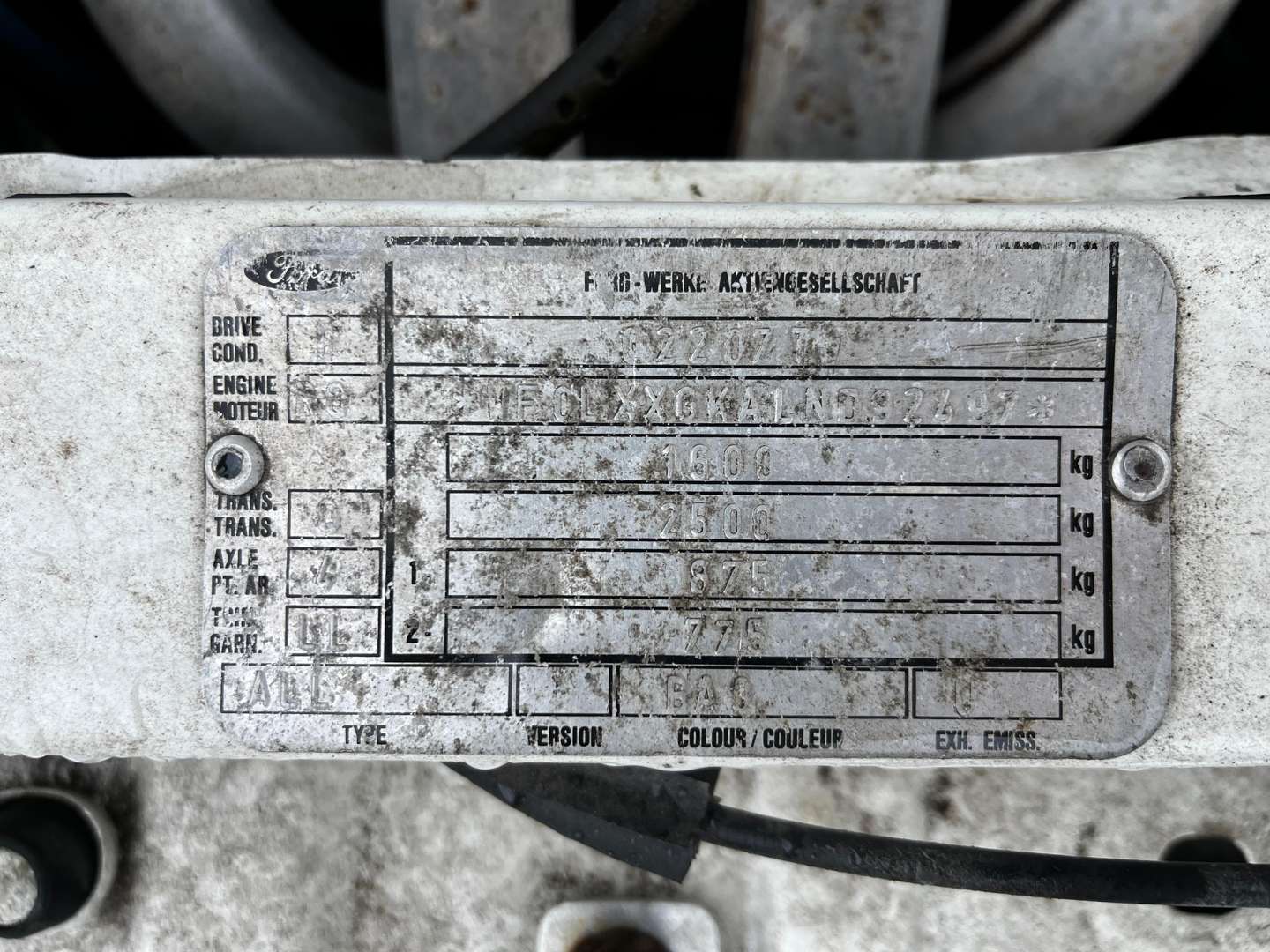 <p>1993 FORD ESCORT XR3I CABRIOLET</p>