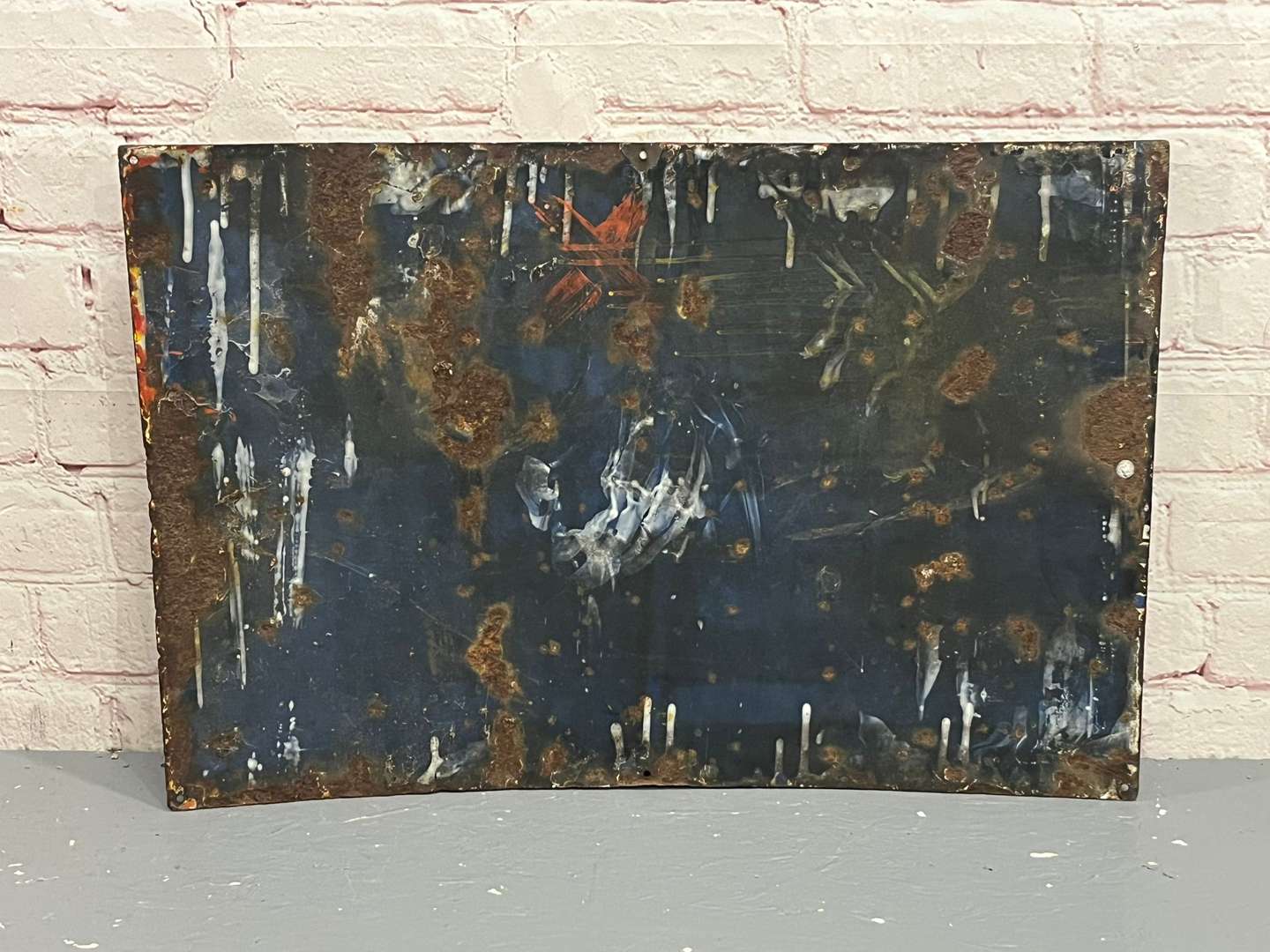 <p>Reckitts Starch Enamel Sign</p>